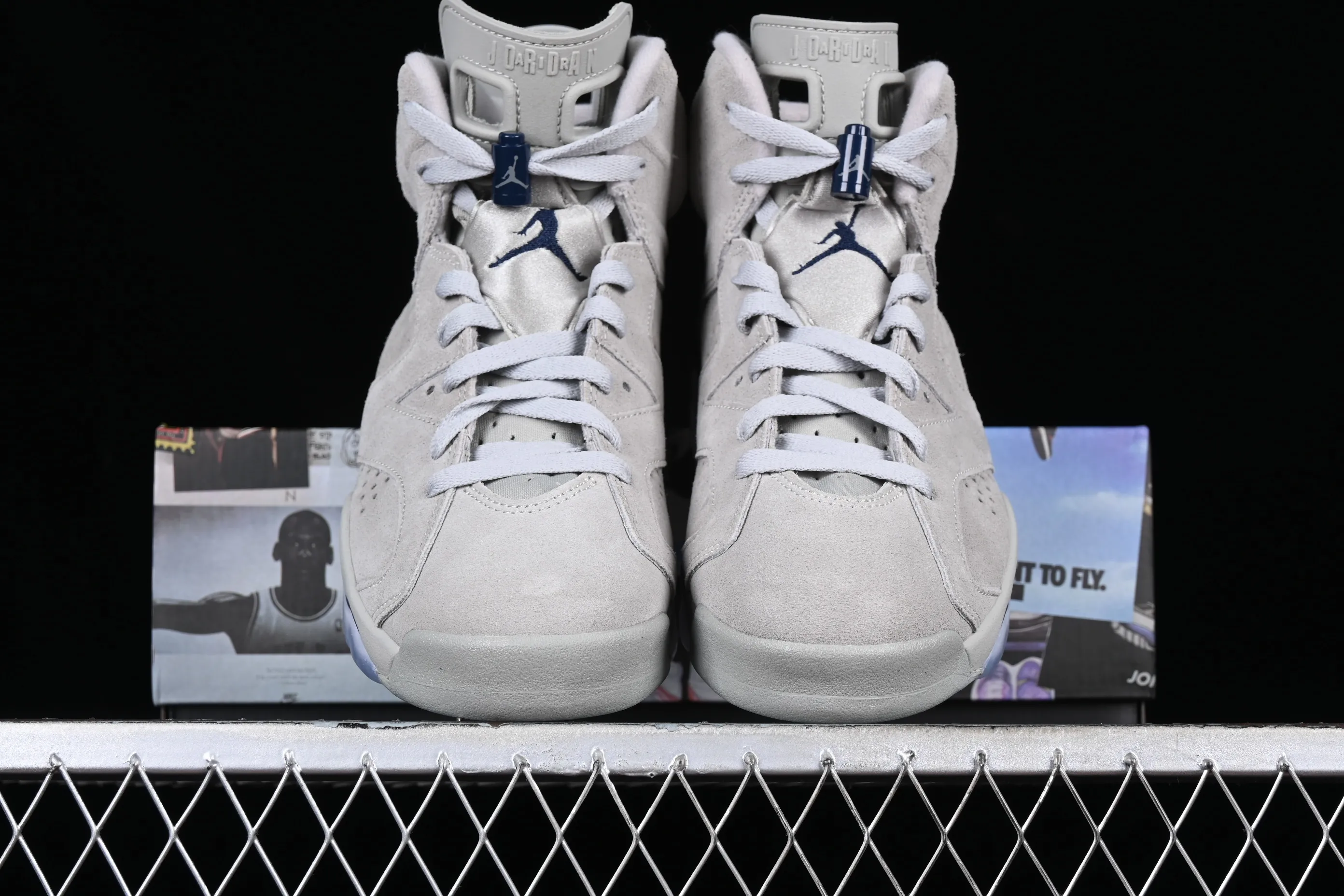 All categories Air Jordan Jordan series basketball shoes Air Jordan 6 LJR version Air Jordan 6 Retro "Georgetown" AJ6 Joe 6 Georgetown gray blue CT8529-012